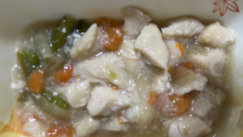 【宅配クック123】ショートより帰宅したが、まだ右肩痛はあるようだ。2025.11.29朝食 