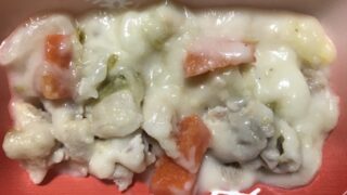 【宅配クック123】鶏肉のチーズクリームソース2023.3.1朝食 